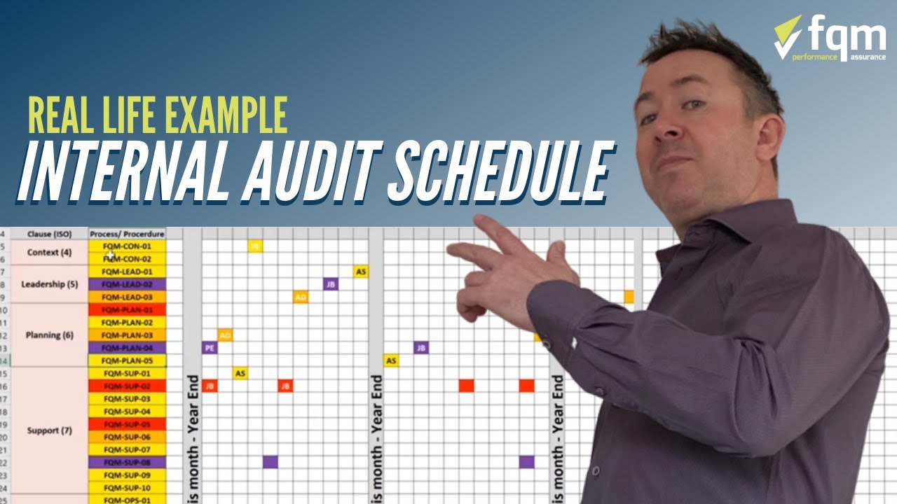 How To Write An Internal Audit Schedule (step-by-step)