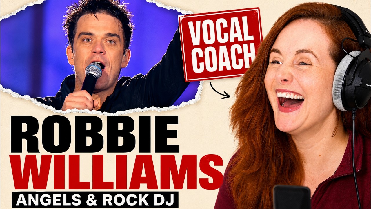 Почему Робби отличается | Robbie Williams – Angels / Rock DJ | Реакция и анализ вокального тренера