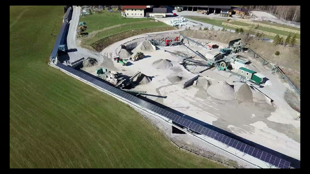 Schotterabbaubetrieb Grabner - innovative PV-Lösung in Oberwang