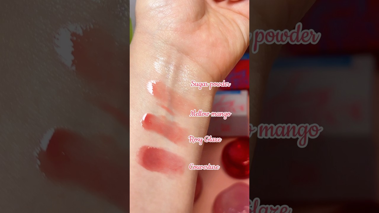 Fwee Glowy Jelly Pot swatches 🫦💄 #fwee #makeup #glowyjellypot #beauty #kbeauty