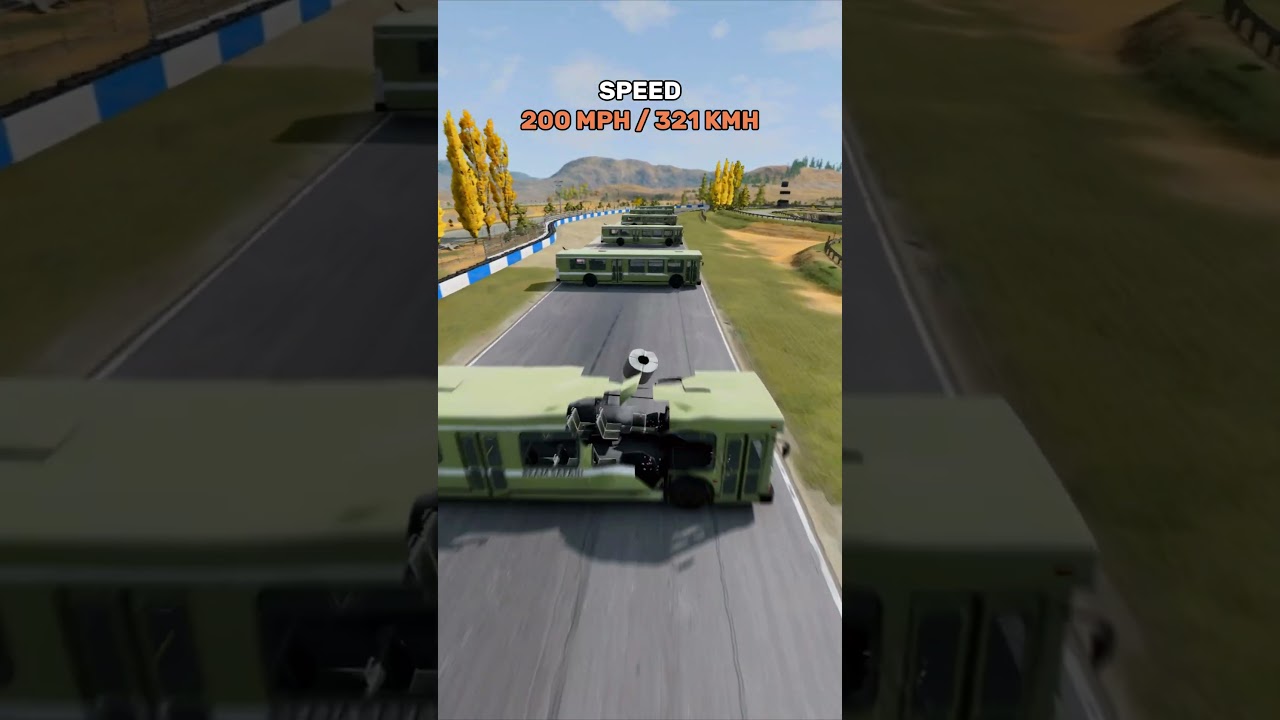 5 Ton steel coil vs public buses 😱😁 #beamngdrive #beamng #beamngcrashes #gaming