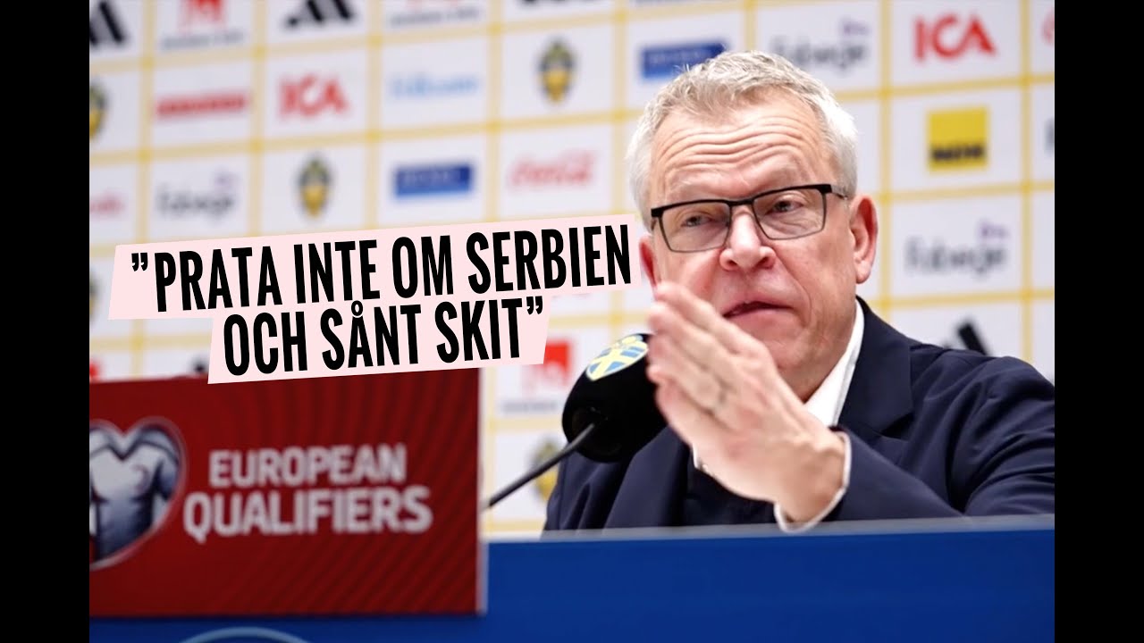 Janne Andersson efter storbråket: ”Prata inte om Serbien!”