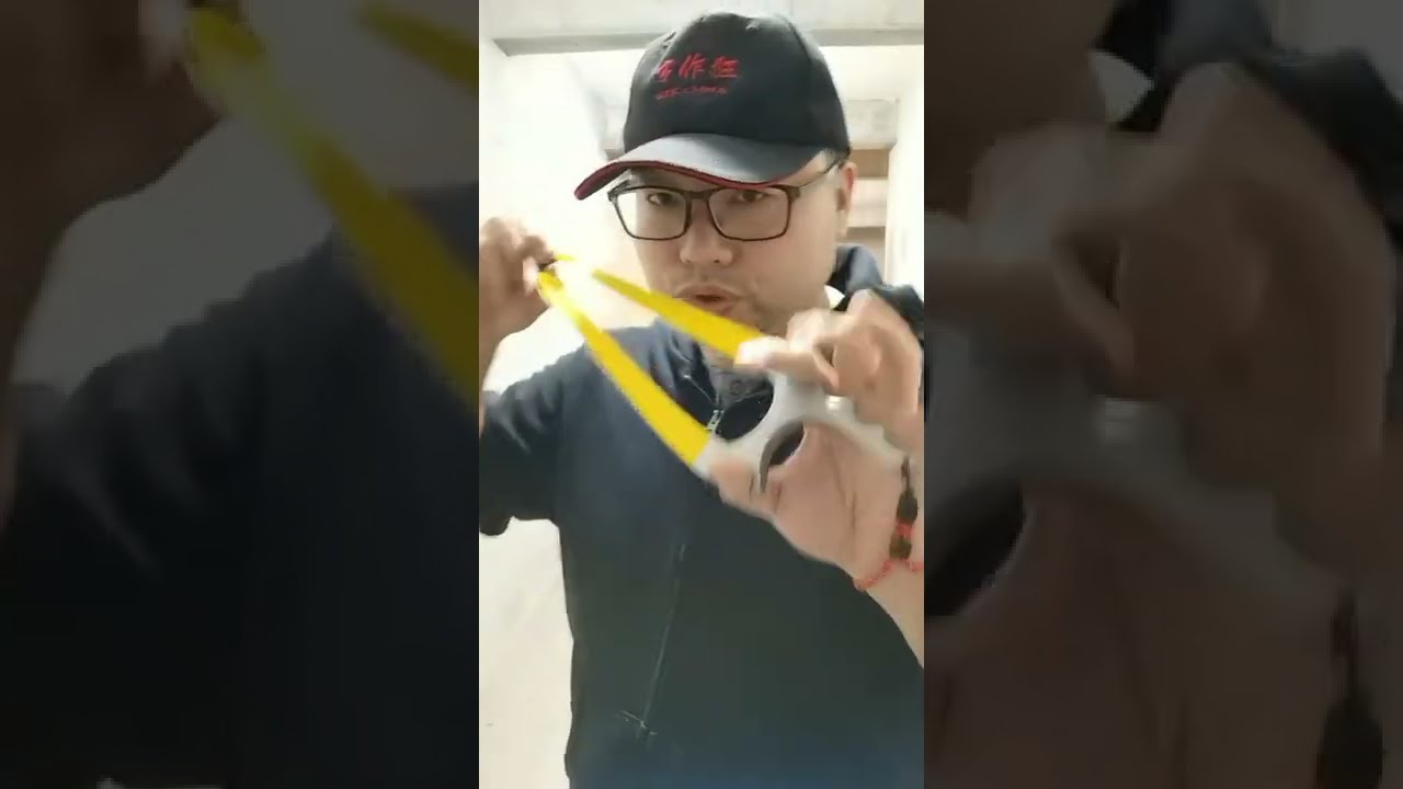 Long pull shooting with a sideway slingshot