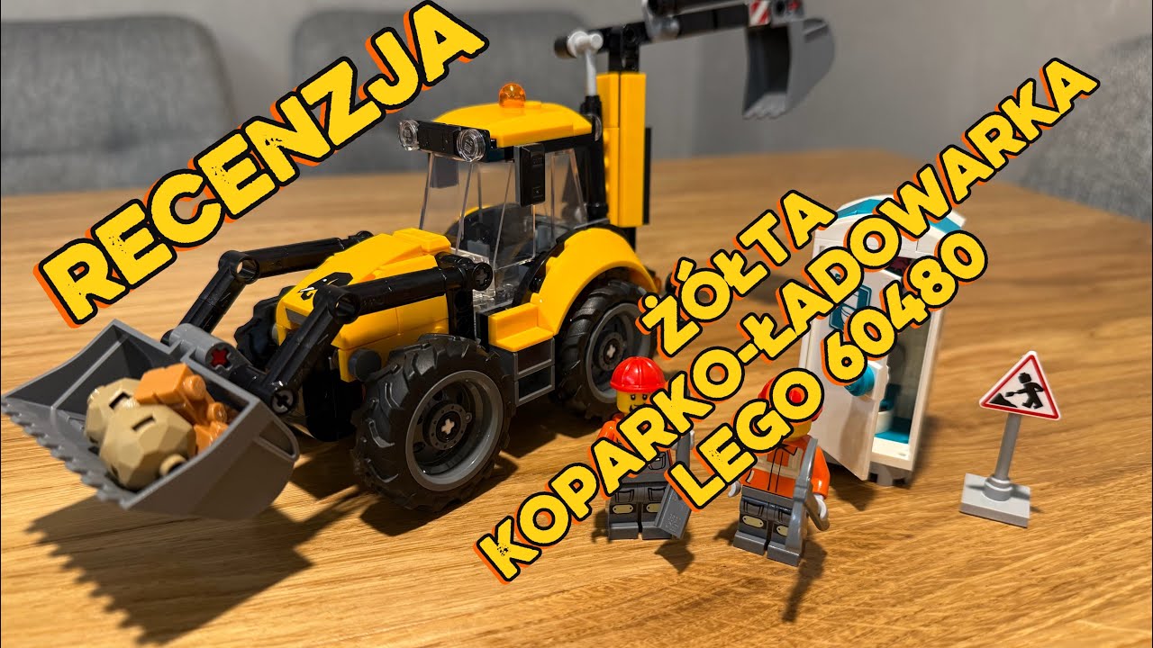 RECENZJA - Ż&oacute;łta Koparko-Ładowarka -  LEGO 60480 City