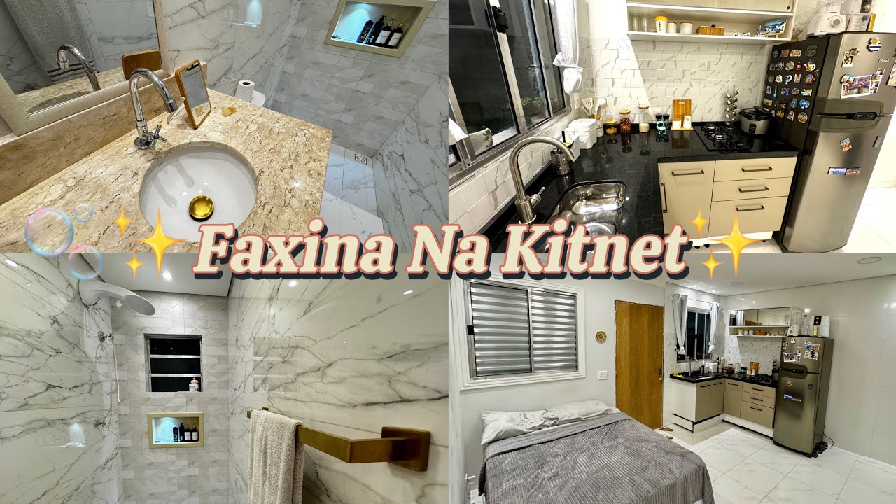 🫧FAXINA COMPLETA NA KITNET DE 1 CÔMODO 🏠🧼 | Mostrei tudo 😱