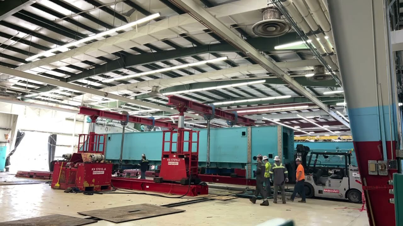 Heavy Equipment Removal with Gantry Lift and Slide Track | Barnhart Rigging Project