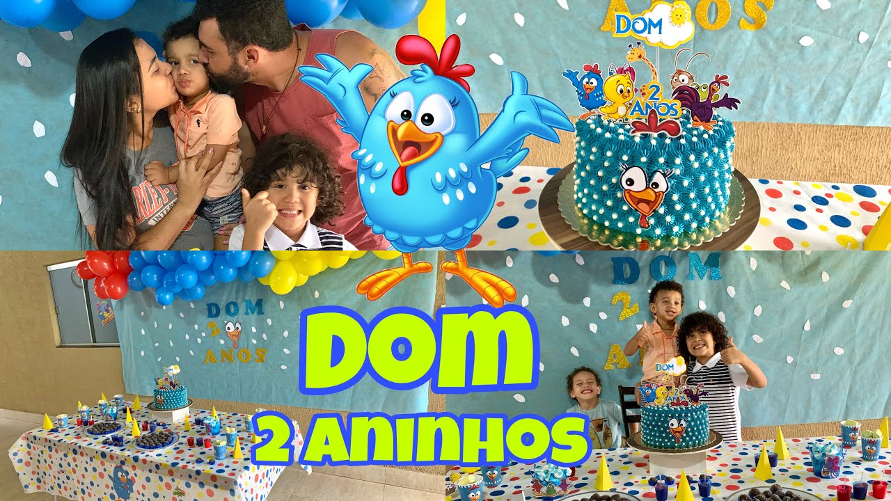 ANIVERSÁRIO GALINHA PINTADINHA | DOM 2 ANINHOS | DECORAÇÃO SIMPLES | ANIVERSÁRIO DE CRIANÇA 🎉