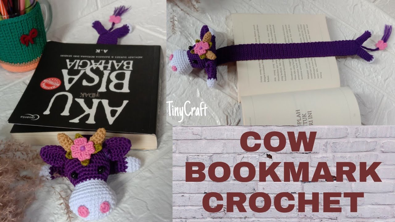 Amigurumi|| COW BOOKMARK CROCHET (bagian akhir)