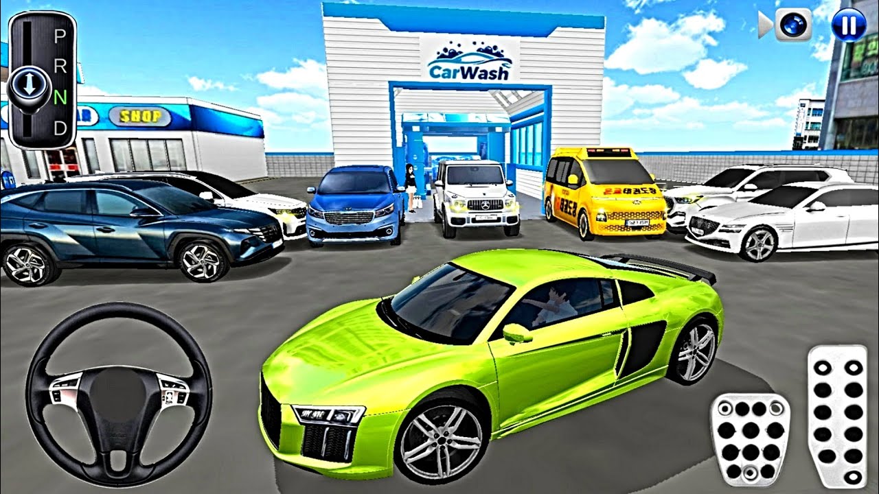 Ultimate Vehicle for Parking in Washingshop - 3D Driving Class Android Gameplay - Android Games 2025
