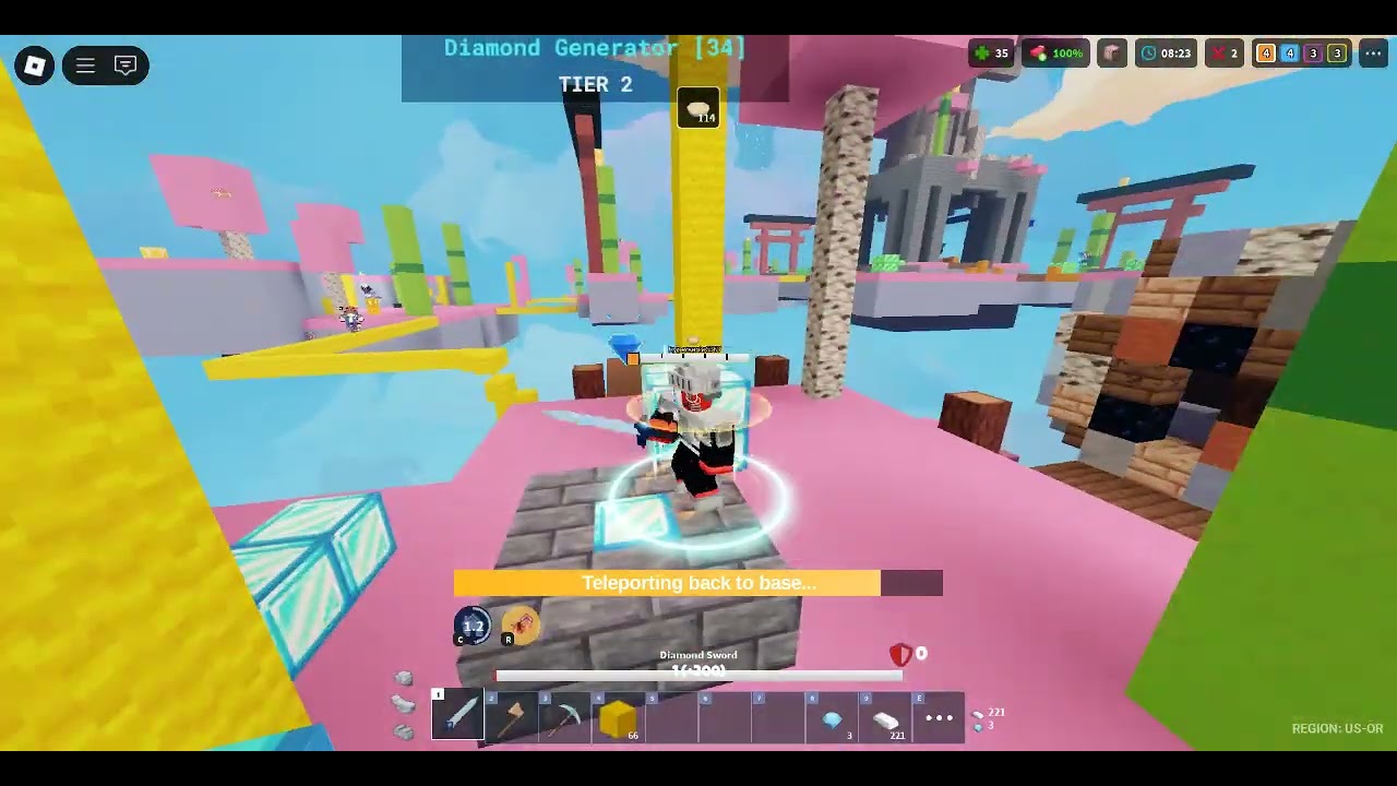 Roblox bedwars gameplay
