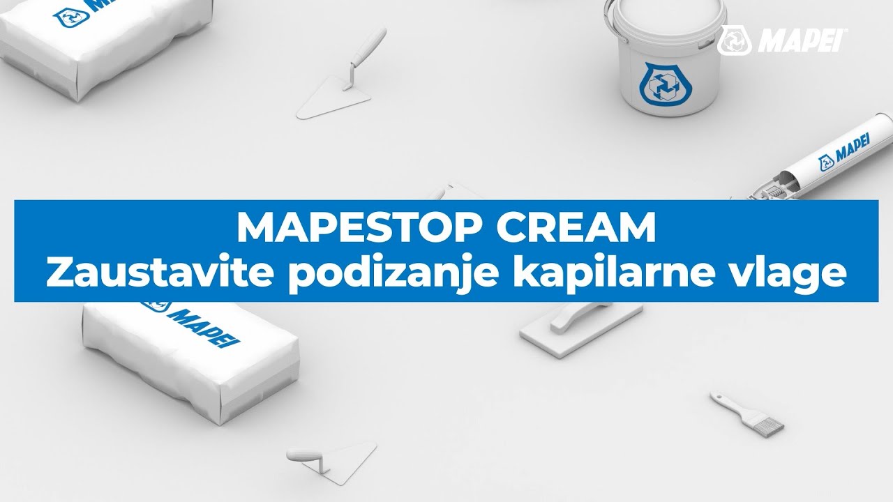 Zaustavite podizanje kapilarne vlage - Mapestop Cream & PoroMap Deumidificante