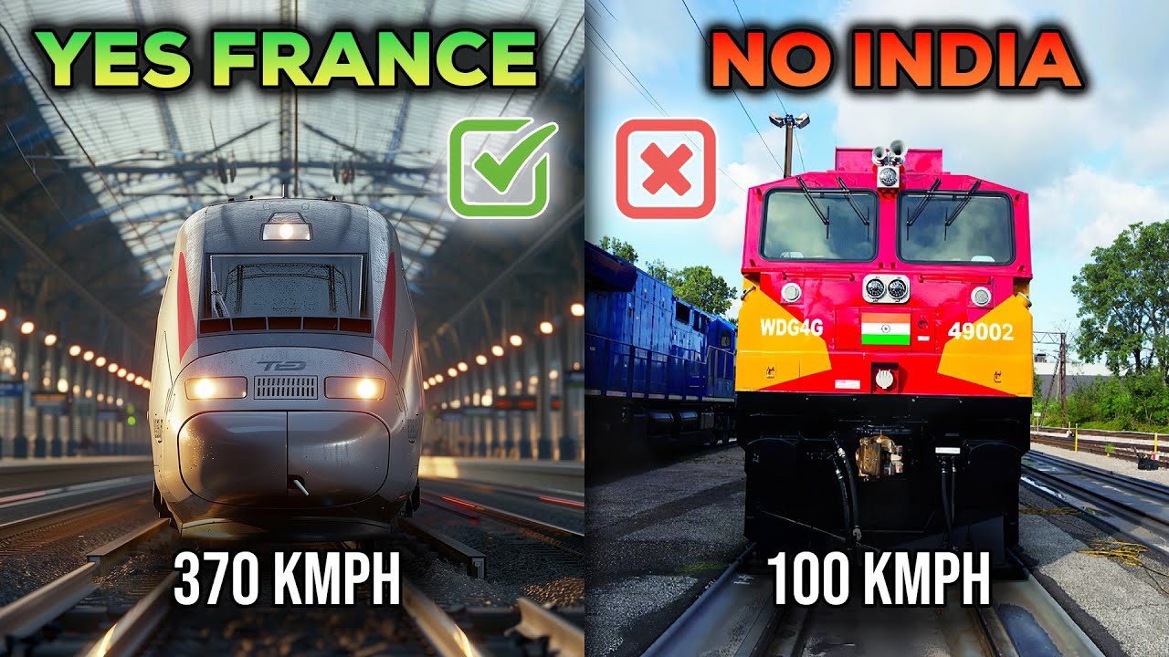 Why can't India run high speed trains on old tracks, like France?