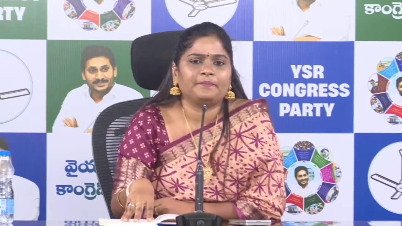 LIVE: YSRCP State Official Spokesperson & Panelist Smt. Naga Malleswari Press Meet