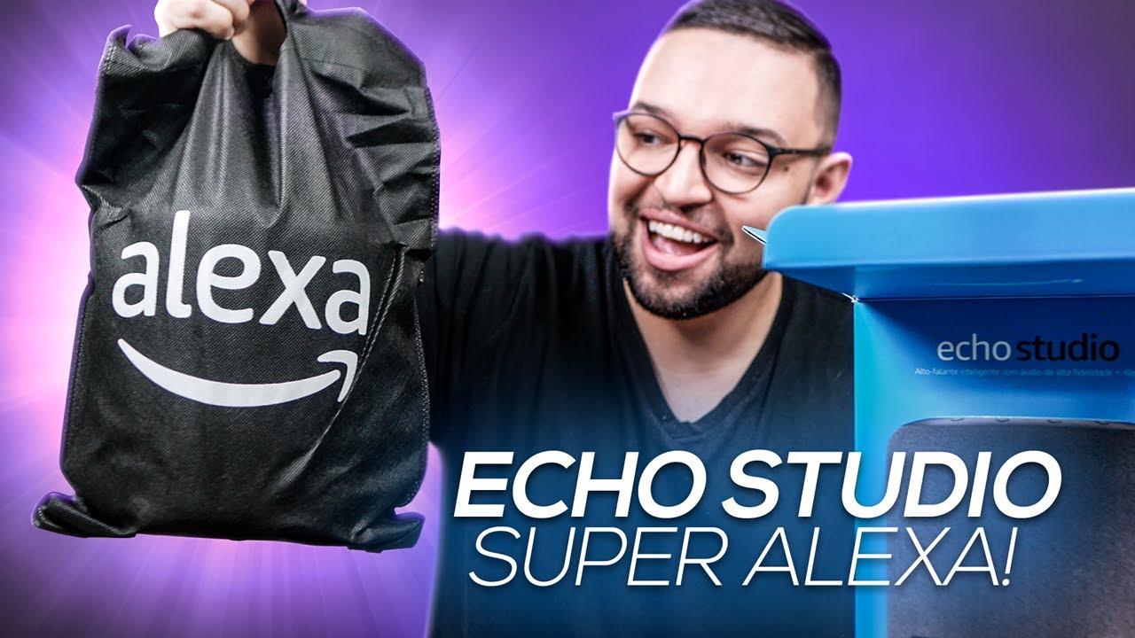 ECHO STUDIO! Super ALEXA! J&aacute; estou com ELE! UNBOXING e COMENT&Aacute;RIOS!