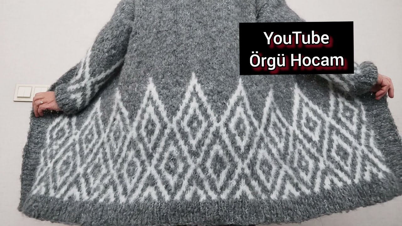 YOUTUBE ÖRGÜ HOCAM KANALIMDA ANLATIMINI YAPTIĞIM NORVEÇ HIRKASI yapılışı @Örgü Hocam