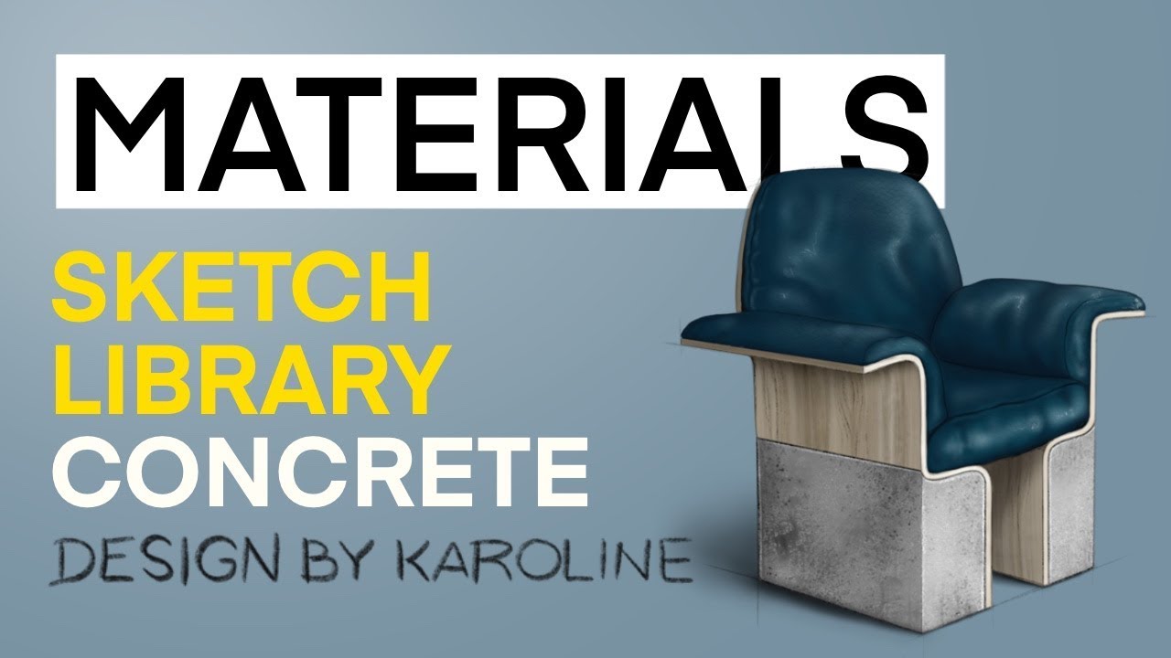 MSL Episode 1: Concrete - Sketchrender Tutorial in Procreate by @designbykaroline