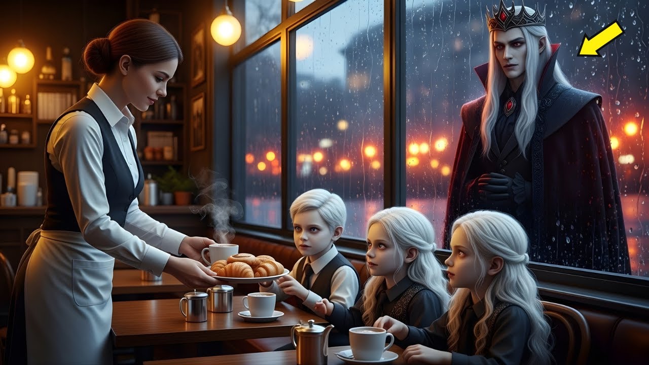 She Fed the Children Everyone Ignored — Never Knowing Their Father Was the Vampire King Watching Him