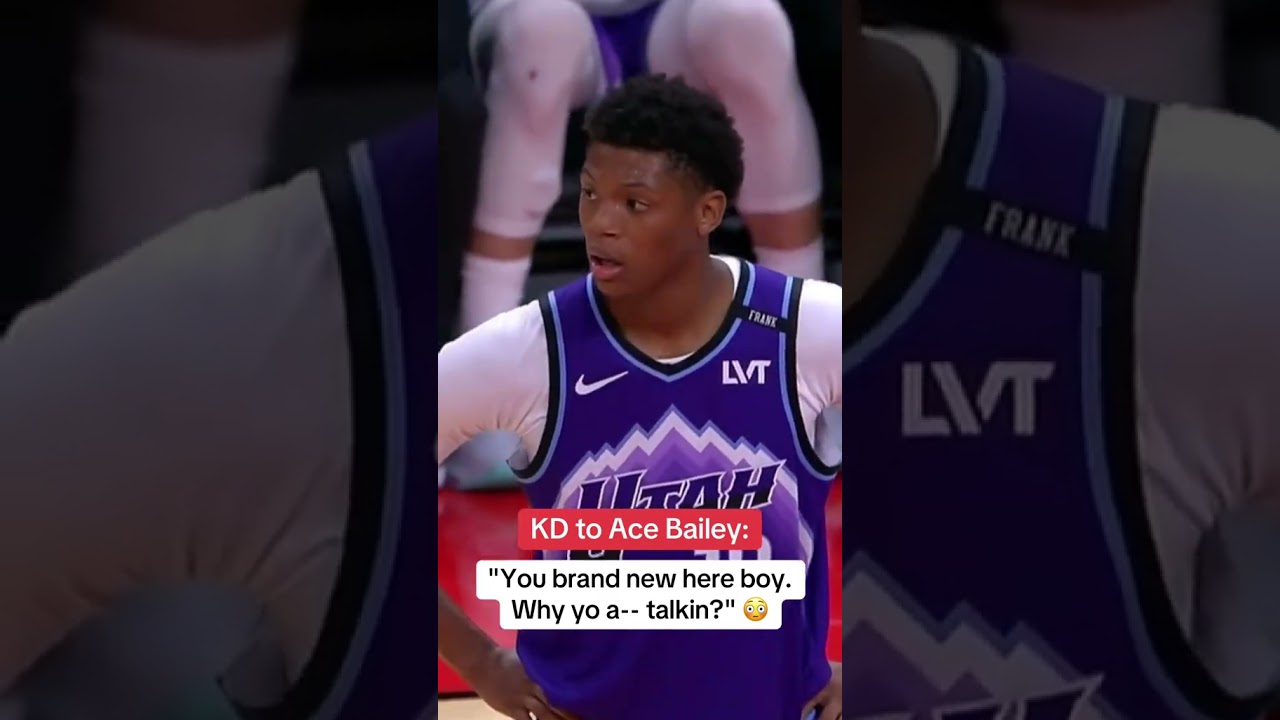 KD back and forth with Ace Bailey in NBA preseason 😮