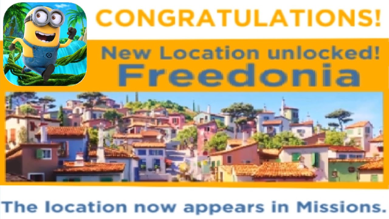 Minion Rush FREEDONIA UNLOCKED fullscreen gameplay walkthrough iOs & android