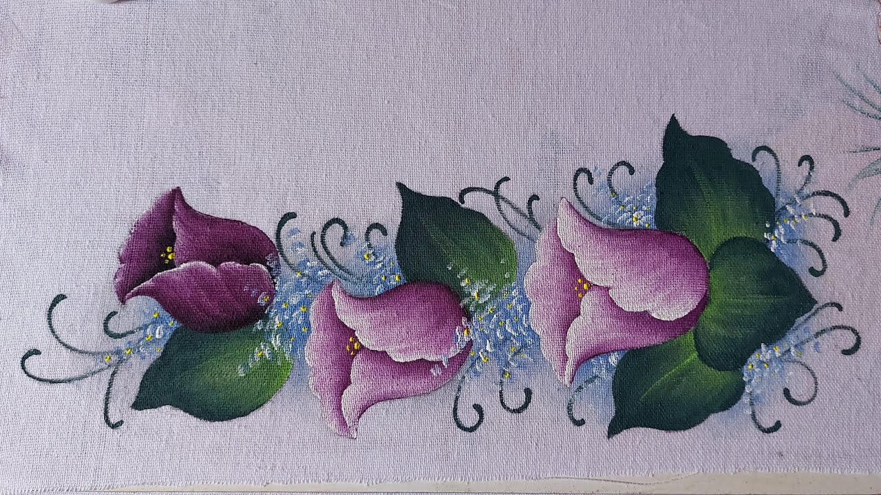Pintura em tecido com Eliene Silva (tulipas)
