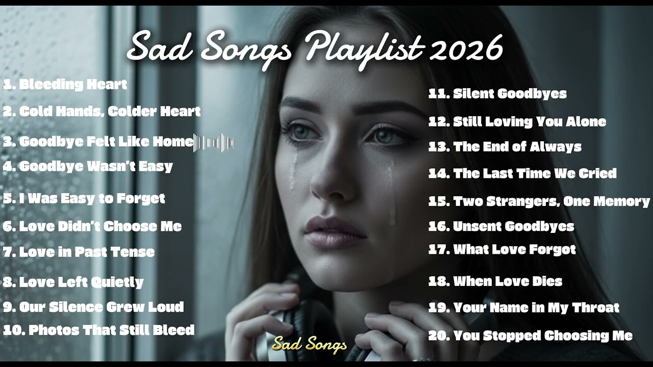 Beautiful Sad Vibes Song Playlist💔😭 Emotional Pop Ballads || English Pop for Midnight Melancholy🔥🎶