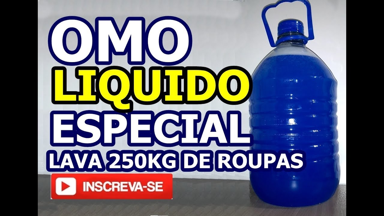 OMO LIQUIDO ESPECIAL Lava até 250 kg de Roupas