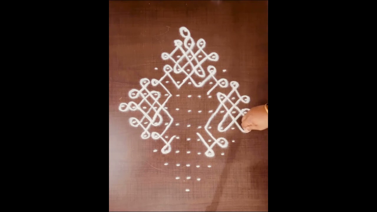 13*1 Rangoli Design #rangoli #viral #viralvideo 