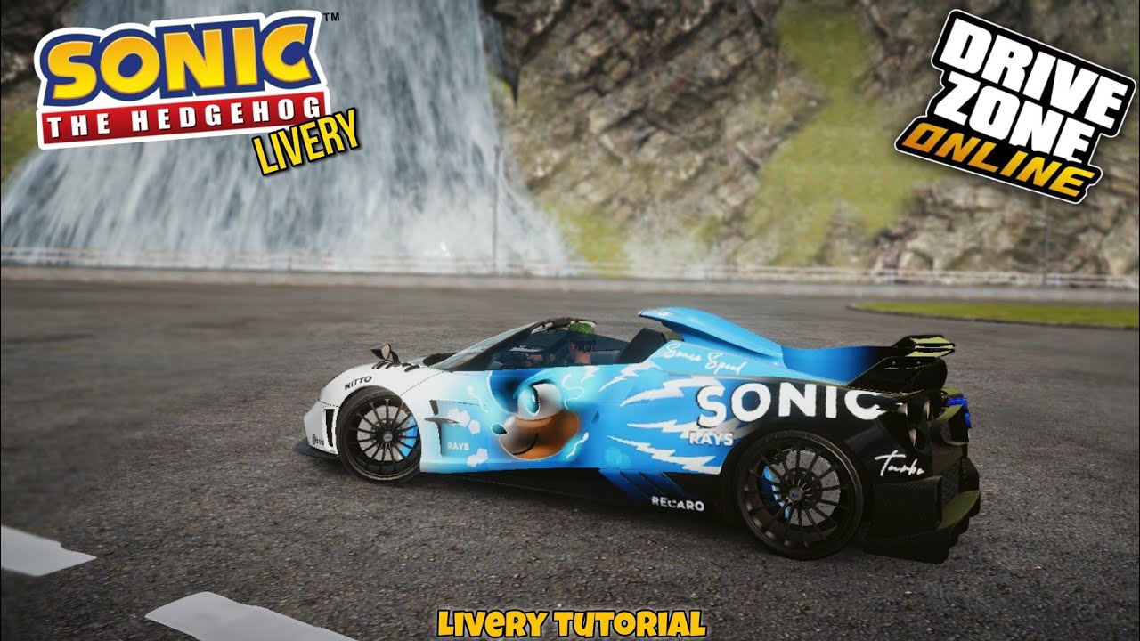 Sonic Pagani Livery tutorial in Drive zone online | Pagani Sonic livery in DZO | Driverlaxh25
