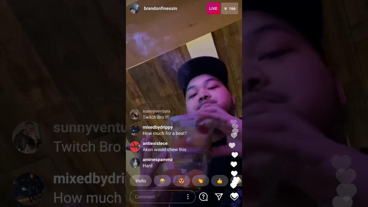 Brandon Finessin Shows new beats | Full IG Live