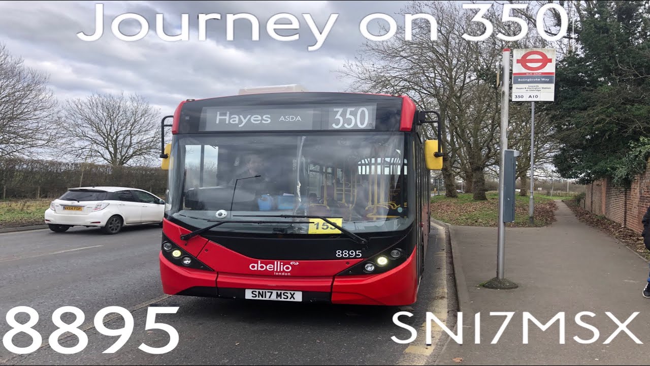 Journey on 350 The Square - Bolingbroke Way￼ (Dawley Road Abellio Bus Garage) 8895 (SN17MSX)