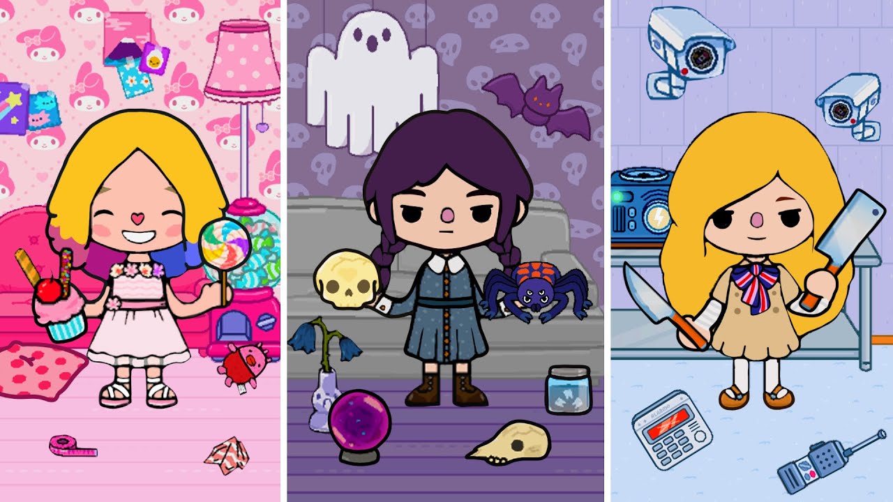 Mercoledì Addams vs M3GAN vs Enid! | Toca Life World | Toca Life Story | Toca Boca