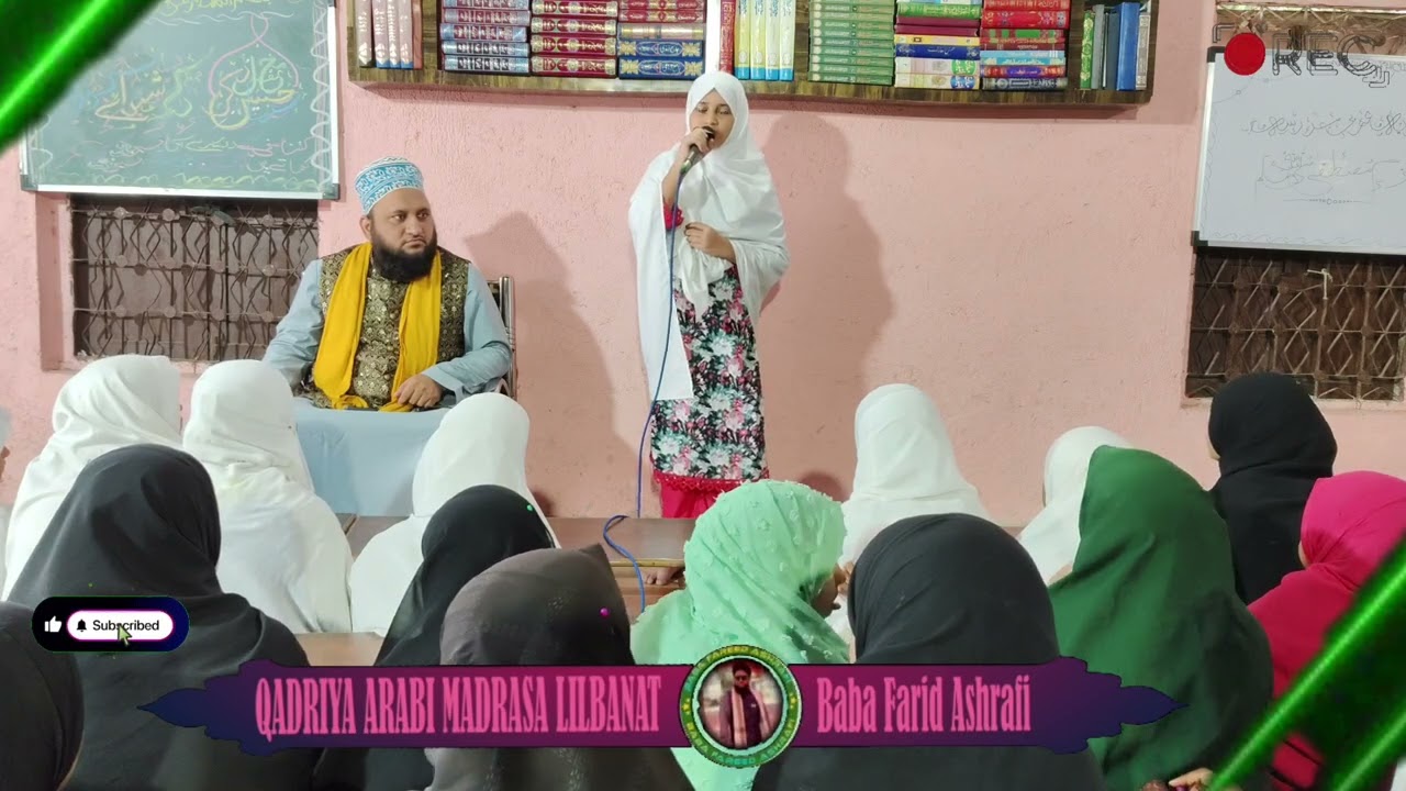 Alhamdulillah hamre qadriyaarbi madrase ki talibe ilm ne khubsurat Andaz me khitab Kiya ..subscribe 