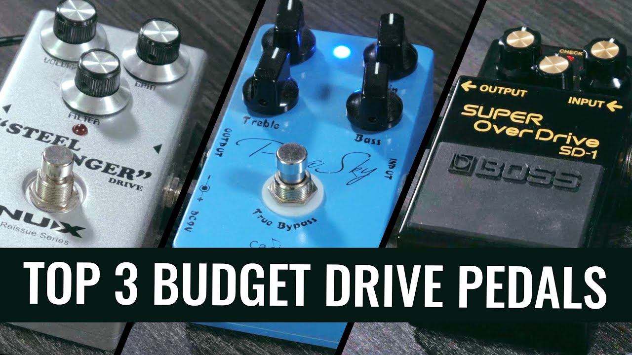 3 Budget Friendly Drive Pedals That Sound Fantastic - Nux Steel Singer, Caline Pure Sky, BOSS SD-1