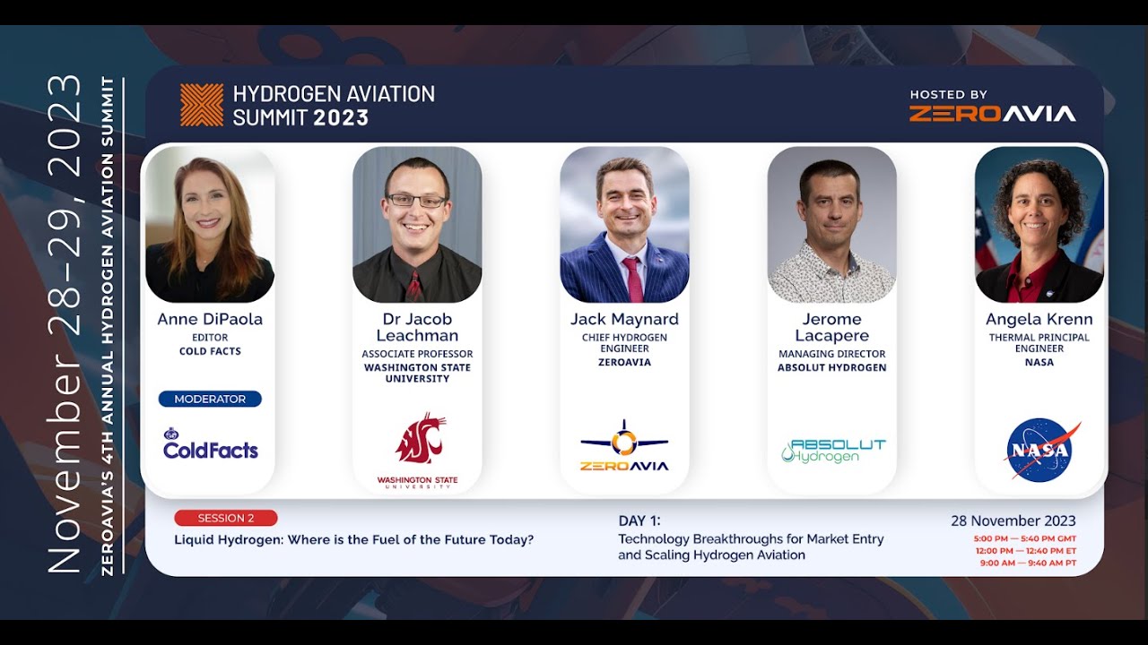 H2 Aviation Summit 23, Session 2: Liquid Hydrogen: Where is the Fuel of the Future Today?