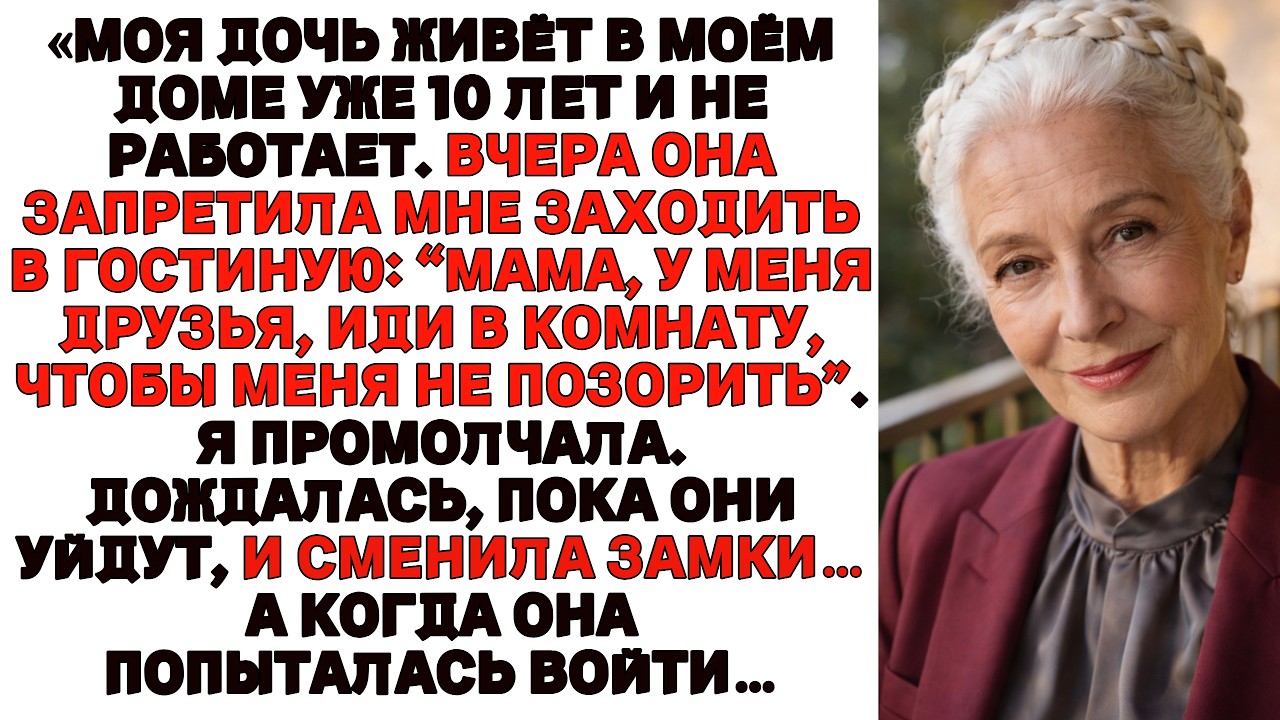 «10 лет моя дочь жила у меня бесплатно…и выгнала меня из гостиной. Но она не знала, что…