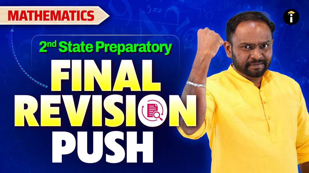 SSLC Mathematics State Preparatory-2 Final PUSH 🔥 | LIVE!