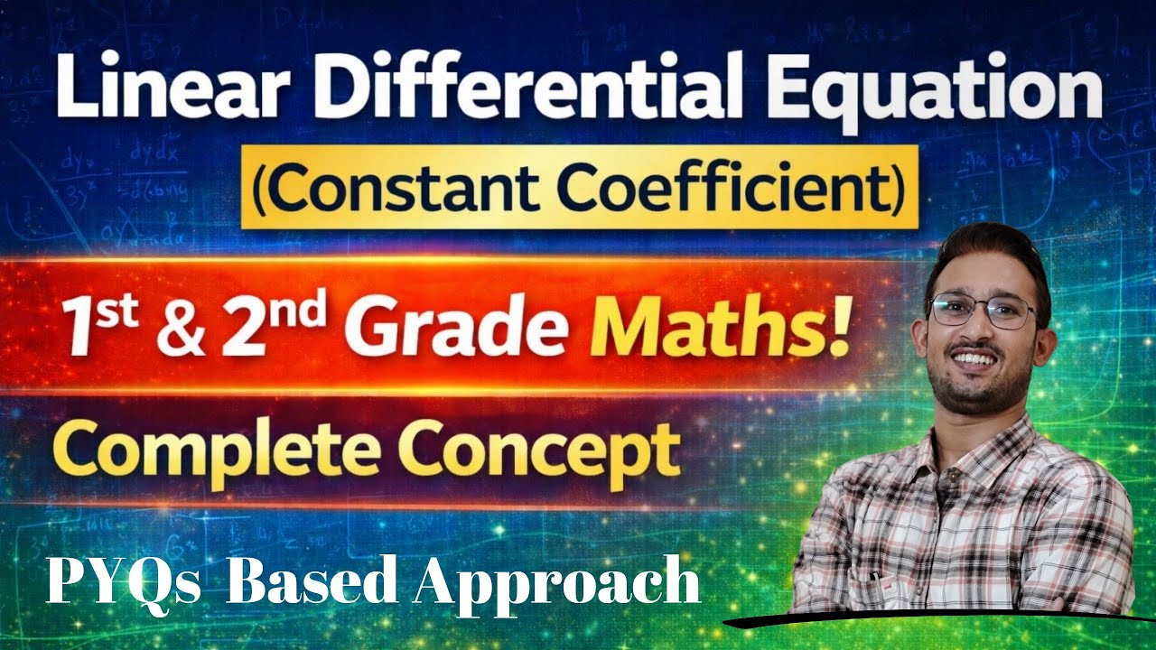Linear Differential Equation (Constant Coefficient) | RPSC 1st & 2nd Grade Maths | Complete Concept