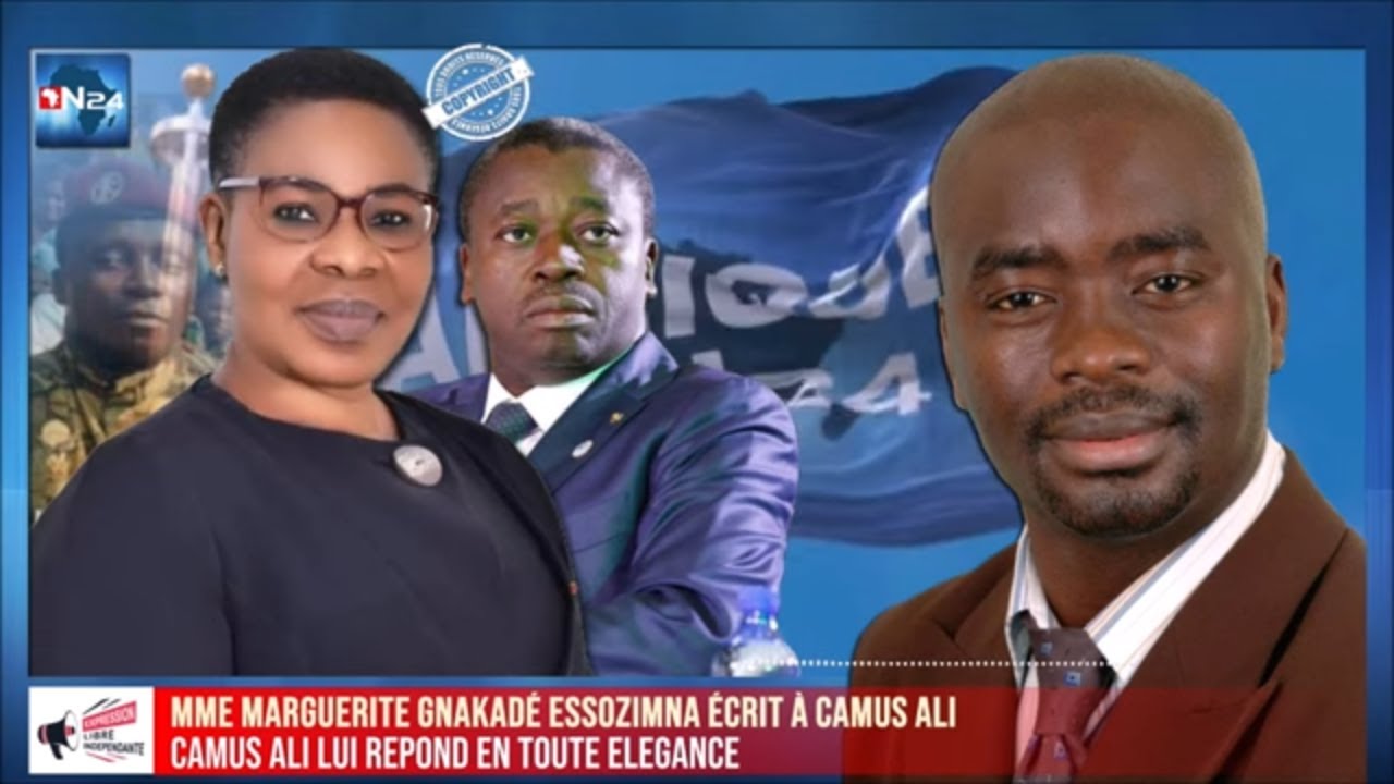 MME MARGUERITE GNAKADÉ ESSOZIMNA ÉCRIT À CAMUS ALI QUI LUI RÉPOND EN TOUTE ÉLÉGANCE
