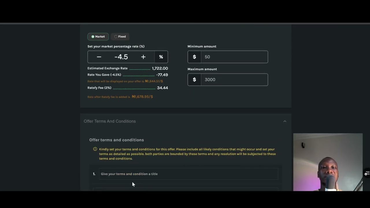 How To Create Offers On Ratefy-Market to Buy and Sell Digital Assets and Services in Nigeria.