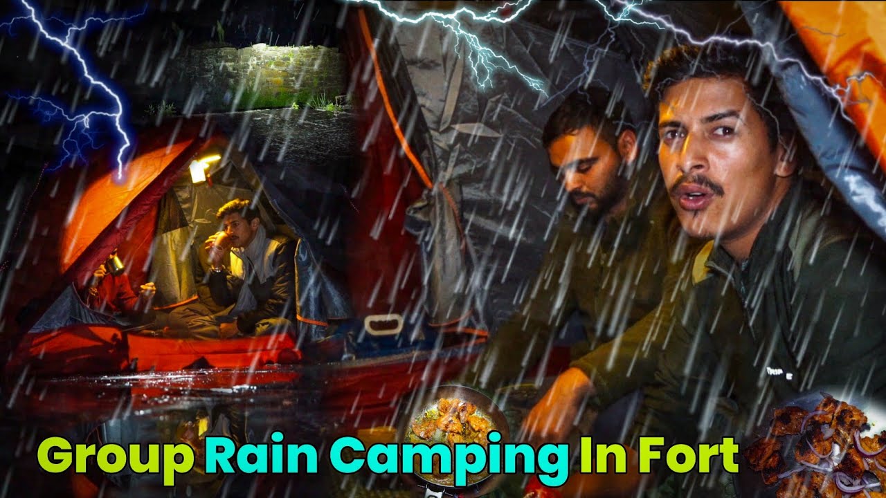 Group Rain Camping With Friends In Fort | Rain Camping India