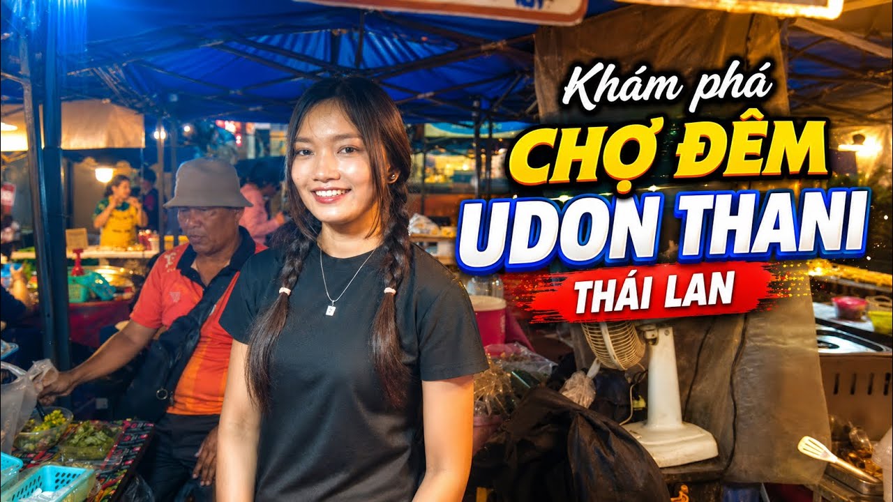 Chợ đêm Udon Thani, Thái Lan.