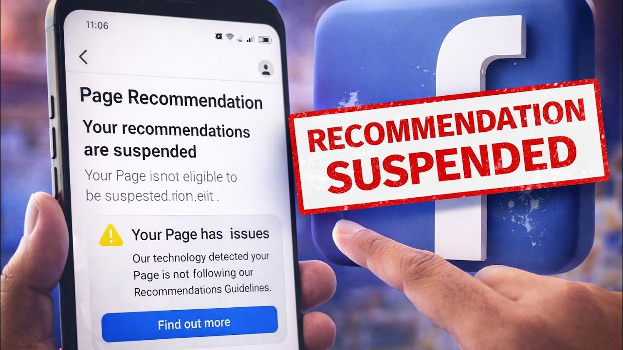 Facebook Page &ldquo;Page Has Some Issues&rdquo;? Recommendation Suspended Explained (2026)