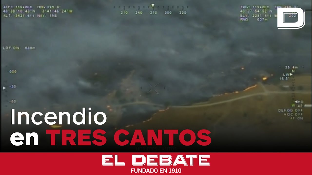 El viento obliga a activar la situación operativa 2 en un incendio desatado en Tres Cantos