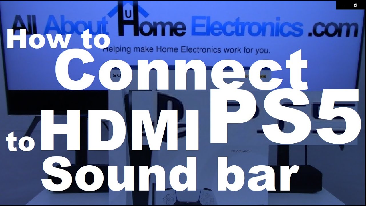 Как подключить Sony PS5 к звуковой панели HDMI