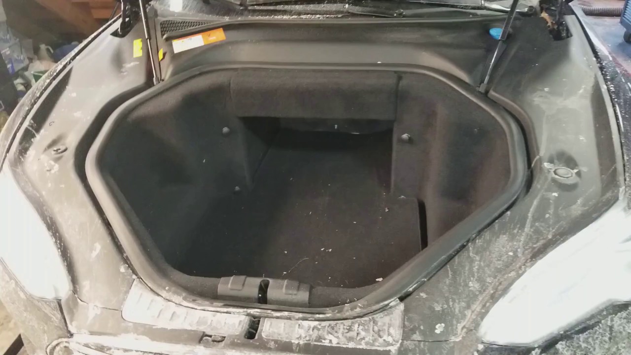 Classic Tesla Model S RWD Front Trunk Removal