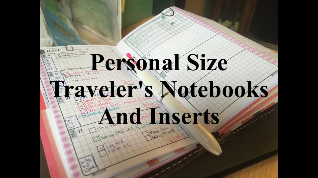 Personal Size Traveler's Notebooks and Inserts