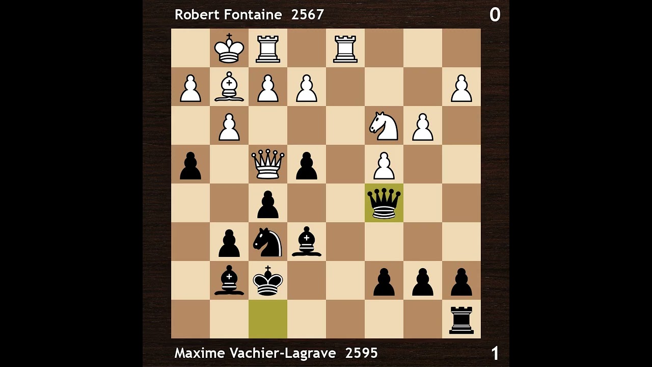 Robert Fontaine vs Maxime Vachier-Lagrave | French Championship 2007 | Round 10