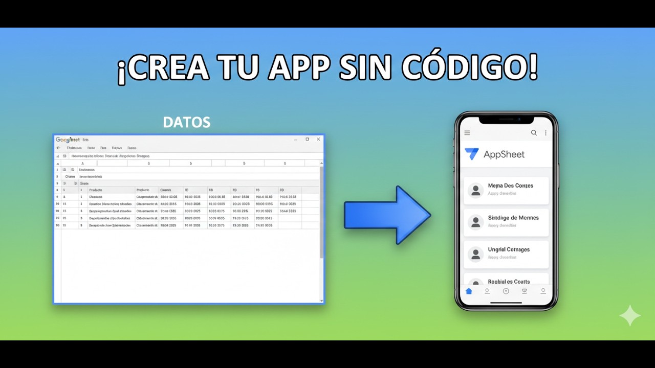 Crear App con AppSheet y Google Sheet