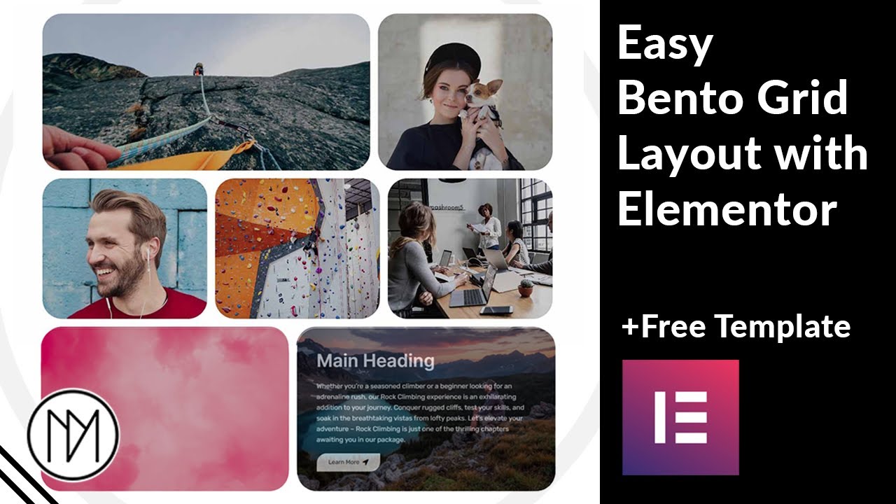 Easily Make Trendy Bento Grid In Elementor (Free Template & Tutorial)
