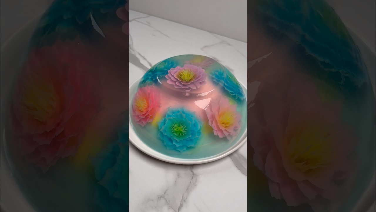 let&rsquo;s make creative 3D jelly cake 🌸🩵🌸💜🌸🩷🌸